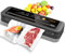 2023 Updated Vacuum Sealer Machine, MEGAWISE Food Sealer w/Starter Kit, Dry & Moist Food Modes, Compact Design with 10 Vacuum Bags & Bulit-in Cutter (black)