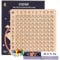 OSDUE Multiplikationstafel Multiplikationsbrett, 1x1 Mathe Lernen für Grundschüler, Brettspiel Multiplikation, Montessori Multiplikationsbrett, für Kleinkinder und Kinder