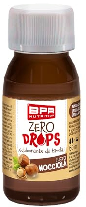 BPR Nutrition ZERO DROPS - Dolcificante liquido aromatizzato alla NOCCIOLA