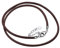 F.ZENI Lederkette 925 Sterlingsilber Karabinerverschluss Echt leder Halskette 3mm breit Damen Herren Kette für Anhänger charm 40-65cm DIY Lederschnur Kette Schmuck mit Geschenkbox