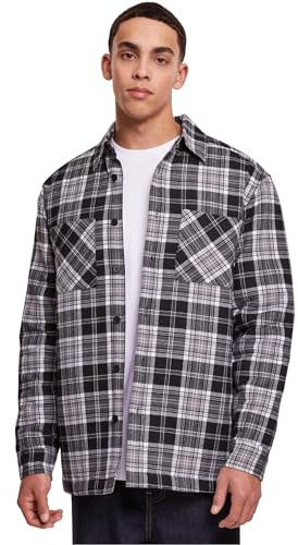 Urban Classics Herren Padded Checked Shirt Jacket