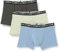 DIM Boxer Homme Coton Stretch Respirant Maintien Optimal x3, Vert/Bleu, XL
