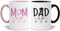 LOZACHE New Mum Dad Coffee Mugs Set, Baby Shower Pregnancy Gifts for Expecting Mummy and Daddy to Be, Frist Time Mum Gifts for Parents Mothers Day Birthday Dad Couples Presents (2024)