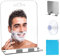 PZJFH Rasieren Spiegel,Beschlagfreier Duschspiegel mit Rasiererhaltern, Fogless Funktion Spiegel Dusche, Badezimmer-Rasierspiegel Mit Saugnapf, Anit-Beschlag Duschspiegel