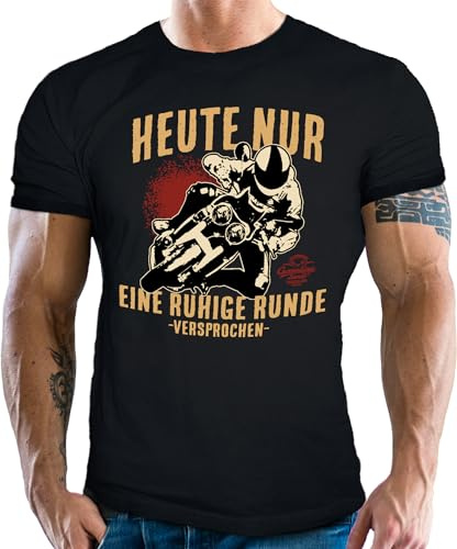 Herren T-Shirt für Motorradfahrer und Biker: Heute nur eine ruhige Runde