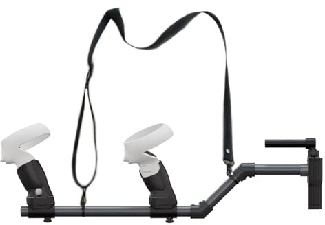 Baomaeyea VR Gunstock für Meta Quest 2, Gun Stock kompatibel mit VR Meta Quest2 Controller Griffe für mehr Stabilität und Kontrolle Magnetic Stock Rifle Adapter