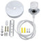 BlueXP 2 Pièces Suspension de Lampe avec Câble E27 Pendentif Lampe Accessoires d'éclairage DIY pour Rétro Industrielle lustre de Plafond Lampe Suspension Vintage Fixation de Lampe Kit Chromé