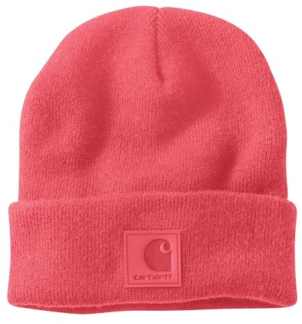 Carhartt Berretto Uomo Tonal Patch, Salmone Rosa, Taglia unica