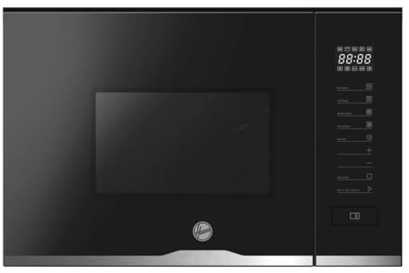 Hoover HMG20C5SB-80 H-Microwave 20L Digital Microwave Oven with Grill, 800W Power, 5 Power Levels, Auto Programmes, Defrost Function, Compact Freestanding Design, Black