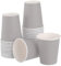 sourcing map Lot de 50 gobelets en papier jetables colorés de 255 ml - Jouets éducatifs créatifs - Fournitures d'artisanat - Gobelets en papier pour fêtes (gris)