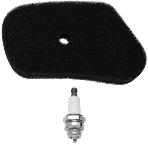 VGOL 2 Teiliges Rasenmäher Luftfilter Set Kompatibel mit Honda GV100 HR173 HRB423 HRB535 Filterschwamm+L7T Zündkerze 17211 ZG1 700 Ersatzteile für Rasenmäher