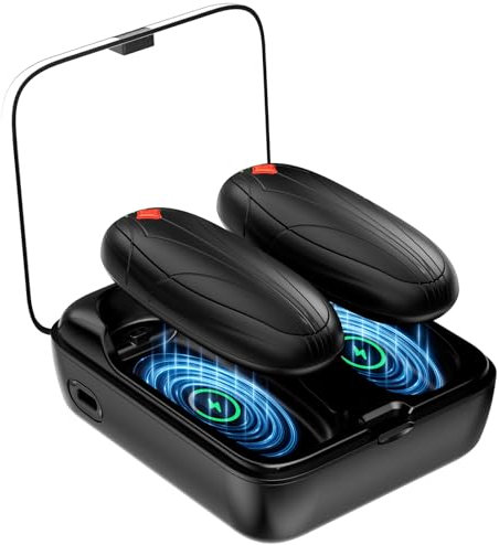 Miaton Elektrischer Handwärmer Taschenwärmer Wiederverwendbar mit Ladekoffer Akkulaufzeit 14000 Mah, Aufladbarer Taschenofen Hand Warmers Outdoor Camping Heizung Geschenke für Männer Frauen Kinder