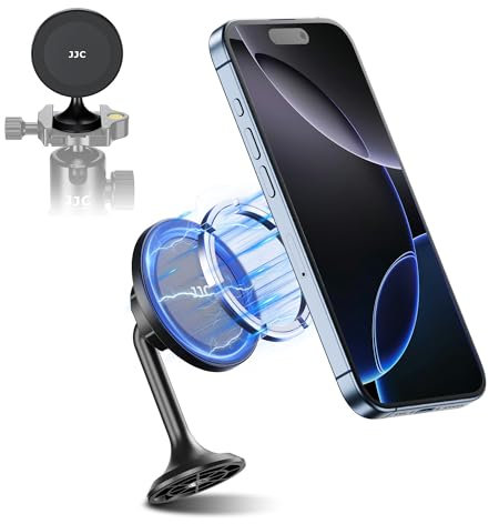 Magnetic Phone Tripod Mount Adapter with Arca Swiss Quick Release Design, Tripod Mount Adapter with 1/4-20 Hole for iPhone 16 15 14 13 12 Pro Max & Mag-Safe Case ,Selfie /Vlogging/Video Recording