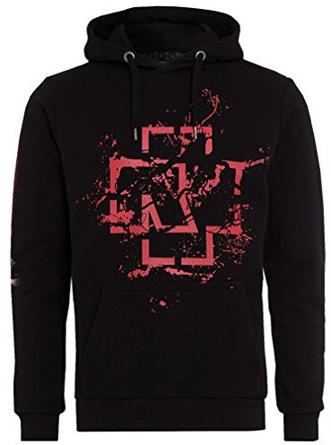 Rammstein Kapuzenpullover Spraylogo 2.0 schwarz, Offizielles Band Merchandise mit Brust- und Ärmeldruck- XXL