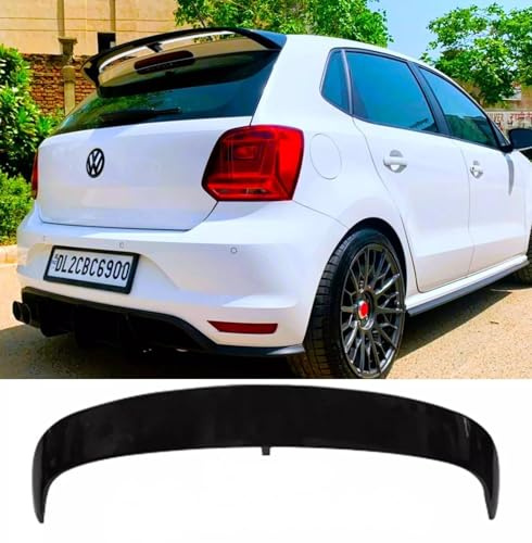 For Auto Perfectionists UK Rear Boot Spoiler Compatible With VW Polo MK5 6R 6C GTI R 2009-2017 WRC Style ABS Carbon Fibre