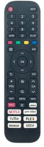 Ersetzte Fernbedienung Passend für HKC ANTTEQ TV L32-AVF3N1 V25-AF3Q1 V25-AF3Q1 E32-AH1Q1L Q43-Edge AV24H3 AV42F3 and Kompatible mit DYON Smart 32 VX (HD Smart TV, HD Triple Tuner (DVB-C/-S2/-T2)