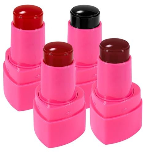 4PCS Jelly Blush, Jelly Blush Stick Set, Smooth Lightweight Blush Jelly Tint, Moisturize Blusher Stick, Cooling Water Jelly Blush Stick For Cheeks Make Up