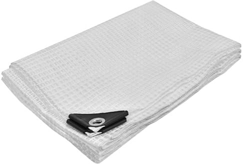 KOTARBAU® Telo Impermeabile Esterno - Polietilene - 2 x 4 m - Trasparente - Telo Occhiellato - Telone Campeggio - Copertura Esterna - Telone da Giardino