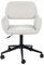 Elegant Beige Computer Chair – Adjustable Seat Height with 360° Swivel Base – Comfortable Armrests and Soft Fabric – Swivel & Adjustable Height Function,Beige,61x56x76-86cm