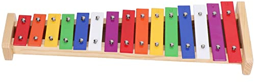 Hztyyier 15-Tasten-Xylophon-Musikinstrument mit 2 Schlägeln, Sicher für , Fördert die Konzentration, Geeignet für ab 3 Jahren