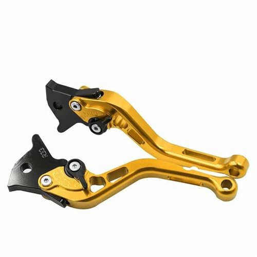 RORVECQ Für Gilera Runner 50 125 VX ST 180 200 VXR FXR ST Motorrad Einstellbare Bremse Kupplung Hebel Roller Disc Bremshebel(Gold)
