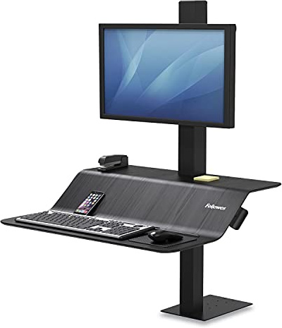 Fellowes 8080101 Ergonomische Sitz-Steh Workstation für 1 Monitor