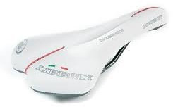 Sattel Montegrappa Liberty Weiß für Fahrrad MTB und Rennen Sattel Loch Prostataschonend
