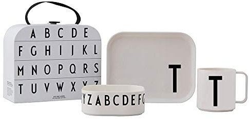 Design Letters Tritan Suitcase | Weihnachtsgeschenke für Kinder, Personalisierte Geschenke Baby | Trinklernbecher, Kinderteller & Kinderschale | Kindergeschirr | Baby Geschenk, Taufgeschenke | T