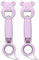 Jeffergarden 2Pcs Bottle Opener, 4‑in‑1 Can Opener Universal Classic Beer Opener Portable Manual Drinking Beverage Bottle Opener for Camping and Traveling(purple)