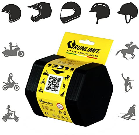 Fit Kit Runlimit di aggiustamento calzata rende il tuo casco personalizzato su misura