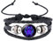 Caimeytie Kinder Armschmuck Leder Wickelarmbänder Verstellbar Horoskop Sternzeichen Glücksarmband Krebs