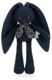 KALOO - Lapinoo - Pantin Lapin - Baby Plüsch Jersey und Strick - 25 cm - Farbe Nachtblau - Sehr weiches Material - Geschenkbox - Ab Geburt, K972202