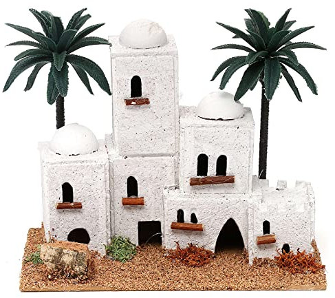 Holyart Borgo in Stile Arabo con Palme presepe 4 cm 15x20x10 cm