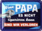 LANOLU Blechschild Wenn Papa es nicht reparieren kann Schild - Retro Werkstatt Schild Papa zum Vatertag - Geburtstagsgeschenk und Vatertagsgeschenk - Metallschild mit lustigem Spruch 15x20cm