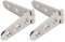 Marine Strap Hinge stainless steel hinge Rustproof Mirror Polished Door Hinge 316 Stainless Steel Long Durability Practical Hardware 2 Pieces with Hinges