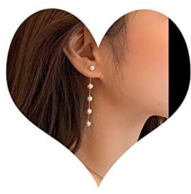 TseenYi Boho Perlen Quasten Ohrringe Gold Perle Lange Quaste Ohrringe Kleine Perlenkette Ohrstecker Vintage Perlen Ohrringe Schmuck Für Frauen Und Mädchen