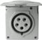 CEE Wandsteckdose mit Klappdeckel 16A 5P 400V IP44 Unterputz Steckdose Unterputzsteckdose Wanddose
