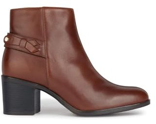 Geox D New Asheel, Stivale alla Caviglia Donna, Marrone, 37 EU