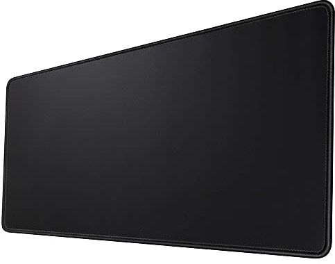 LEEBEI Computer Keyboard Mouse Pad Black Large Mousepad (80 × 30CM) Office/Study/Gaming Mouse Mat,Precision Lockedge Thickened Mousepad Mice Mat (Black, 80 × 30 CM)
