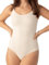 SHAPERMINT Bodysuits for Women - Body Shaper Tummy Control Bodysuit, Shapewear Bodysuits for Women, Scoop Neck Plus Size, Beige, Large