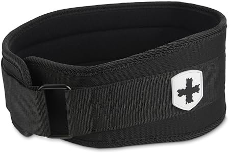 Harbinger Foam Core Weightlifting Belt – Konturiertes Design mit 9 Schaumstützen für Rücken- und Kernstabilität, Stahl-Rollenschnalle, weiche Innenauskleidung, Unisex, Schwarz, XL