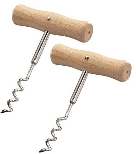 Westmark 101222E3 2 Cavatappi -Woody, legno, argento/marrone chiaro