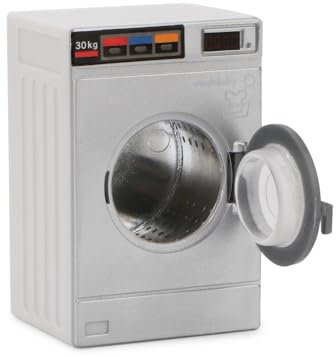 Dollhouse Miniature Washing Machine 1:12 Furniture Appliance Model Laundry Machine Mini House Washer Decoration Accessories Openable Lid Washer Dryer (Plastic)