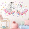 Idota Wandtattoo Pferdekopf, Selbstklebende Wandtattoo Blumen DIY Wandtattoo Kinderzimmer Schmetterlingen Schöne Deko Wandtattoo Pferde Mädchen für Geburtstagsfeiern/Schlafzimmer/Wohnzimmer