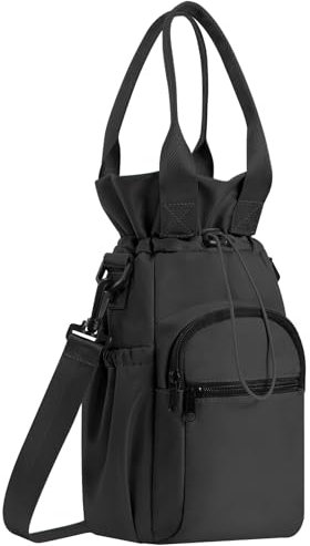 Porte Bouteille, Housse pour Bouteille Thermos avec Bandoulière Réglable 1L and 2L Sac pour Bouteille d'eau, Porte Bouteille Etanche, Porte Bouteille Bottel Carrier pour Le Camping Et La Randonnée