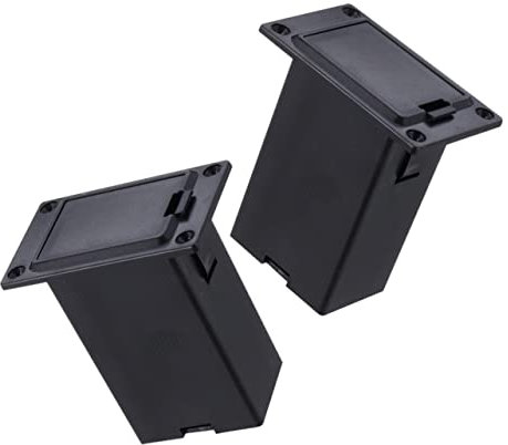 TOYANDONA 2pcs Guitar Pickup Battery Holder Case Lightweight and Durable Bass Battery Box for Active Pickups Compact Design Easy to Install Black Storage