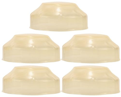 OSALADI 5pcs Detector Fire Alarms Dust Cover Paint Cover Plastic Clear Detector Cover Thicken Stretch Elastic Fire Alarms Cap for During Cooking Baking