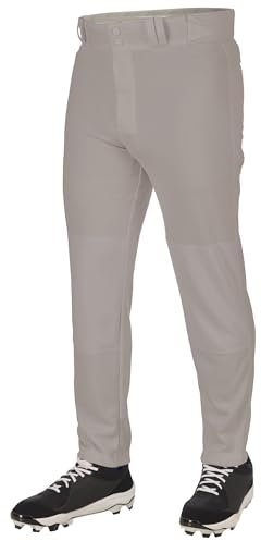 CHAMPRO Jungen Triple Crown 2.0 Tapered Bottom Baseball Pants Hose, GRAU, Medium