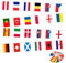Gxlaihly Flaggen-Banner für den Europapokal 2024,1 Stück 800cm Doppelseitige Flagge, Europäische Flagge Wimpelkette für Garten, Bar, Party Dekoration (14 * 21cm)