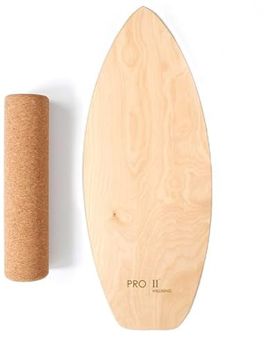 PRO 11 WELLBEING Wooden Balance Board, Improves Core Stability and Balance